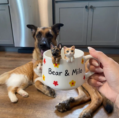 Handmade Custom Pet Figurine Mug